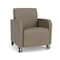 Lesro Siena Lounge Reception Guest Chair w/ Front Casters, 27 in W 29.5 in L 32.5 in H SN1101 - alternate 1